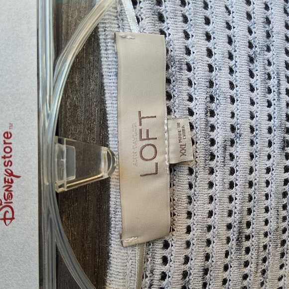 Loft Grey & White Cardigan Size XXL - Picture 2 of 8